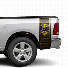Pegatinas laterales en forma de panal de abeja Grumpy Bee para Dodge Ram 1500 2500_2