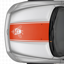 Calcomanía de vinilo con diseño de contorno de abeja gruñona para Dodge Ram 1500 2500 3500_4