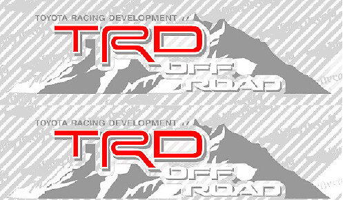 Kit de Pegatinas Laterales de Vinilo Estilo Montaña TRD Off Road para Coches Toyota
