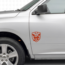Juego de vinilos laterales Grumpy Bee Shield para Dodge Ram 1500-3500_4