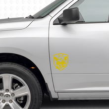 Juego de vinilos laterales Grumpy Bee Shield para Dodge Ram 1500-3500_5