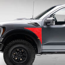 Kit de vinilo adhesivo para guardabarros delantero con mapa topográfico para musclecar camión 2023_2