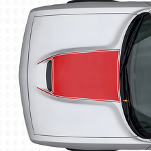 Calcomanía de vinilo para rejilla de capó con contorno en negro para Dodge Challenger 2015+_4