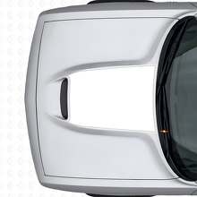 Calcomanía de vinilo para rejilla de capó con contorno en negro para Dodge Challenger 2015+_5