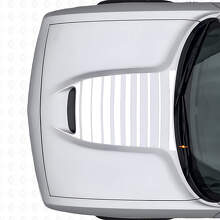 Calcomanía de vinilo con rayas de ventilación en capó estroboscópico para Dodge Challenger 2015+_5