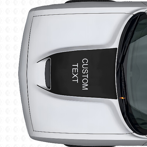 Vinilo Adhesivo de Ventilación del Capó Personalizado en Negro para Dodge Challenger 2015+_1
