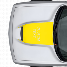 Vinilo Adhesivo de Ventilación del Capó Personalizado en Negro para Dodge Challenger 2015+_6