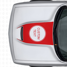 Calcomanía de vinilo con letras personalizadas para ventilación del capó para Dodge Challenger 2015+_4
