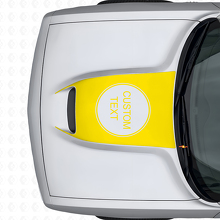 Calcomanía de vinilo con letras personalizadas para ventilación del capó para Dodge Challenger 2015+_6