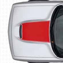 Calcomanía de vinilo de contorno blackout para capó Dodge Challenger 2015+_4