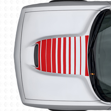 Calcomanía de Vinilo con Rayas de Capó Estroboscópicas para Dodge Challenger 2015+_4