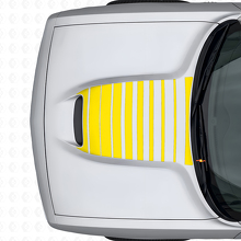 Calcomanía de Vinilo con Rayas de Capó Estroboscópicas para Dodge Challenger 2015+_6