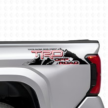 Calcomanías de vinilo estilo todoterreno TRD para los laterales de montaña de camionetas Toyota_4