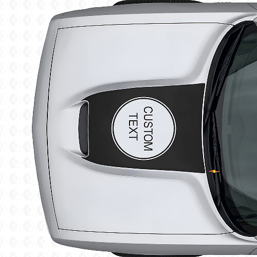 Calcomanía de vinilo con letras personalizadas para capó Dodge Challenger 2015+_1