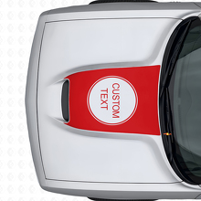 Calcomanía de vinilo con letras personalizadas para capó Dodge Challenger 2015+_4