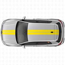Kit de vinilos de franjas dobles para capó y techo para Volkswagen Golf R MK8 2023_6