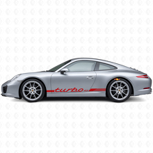 Kit de calcomanías de vinilo con franjas laterales estilo Turbo RS para Porsche 911 991_4