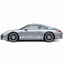 Kit de calcomanías de vinilo con franjas laterales estilo Turbo RS para Porsche 911 991_5