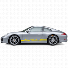 Kit de calcomanías de vinilo con franjas laterales estilo Turbo RS para Porsche 911 991_6
