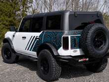 Kit completo de vinilo adhesivo con mapa topográfico para Ford Bronco_2