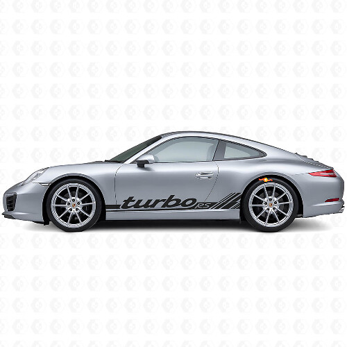Kit de calcomanías de vinilo con franjas laterales de estilo clásico Turbo RS para Porsche 911 991_1
