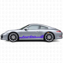 Kit de calcomanías de vinilo con franjas laterales de estilo clásico Turbo RS para Porsche 911 991_2