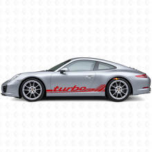 Kit de calcomanías de vinilo con franjas laterales de estilo clásico Turbo RS para Porsche 911 991_4