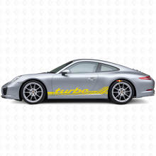 Kit de calcomanías de vinilo con franjas laterales de estilo clásico Turbo RS para Porsche 911 991_6