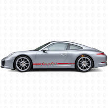 Kit de Calcomanías Vinílicas de Franjas Laterales Slim Turbo RS para Porsche 911 991_4