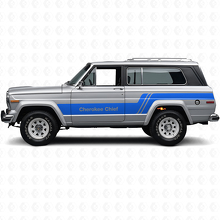 Kit de Calcomanías Laterales de Vinilo Cherokee Chief para Jeep Cherokee 1979_2