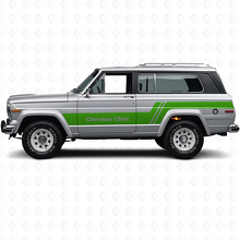 Kit de Calcomanías Laterales de Vinilo Cherokee Chief para Jeep Cherokee 1979_3