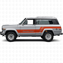 Kit de Calcomanías Laterales de Vinilo Cherokee Chief para Jeep Cherokee 1979_4