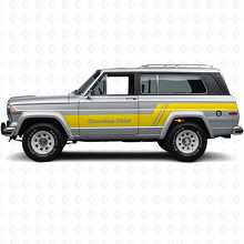 Kit de Calcomanías Laterales de Vinilo Cherokee Chief para Jeep Cherokee 1979_5