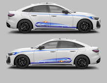 Kit de Calcomanías de Vinilo para Laterales y Paneles de Estribo A5 Techno Style para Audi A5_2