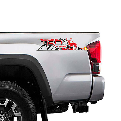 Calcomanías Laterales de Vinilo TRD Off Road Mountain Deer para Camionetas Toyota
