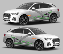 Kit de Vinilo con Logotipo Q3 y Franjas Laterales Abstractas para Audi Q3 2019_2