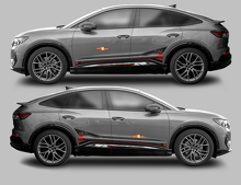 Kit de adhesivos de vinilo para franjas laterales Accent para Audi Q4 Sportback E-Tron_3