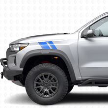 Kit de vinilos de franjas dobles para guardabarros delanteros para Chevrolet Colorado ZR2_2