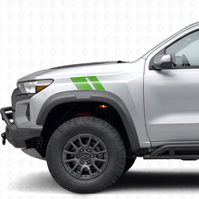Kit de vinilos de franjas dobles para guardabarros delanteros para Chevrolet Colorado ZR2_3