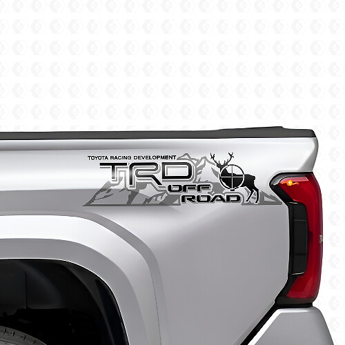 Kit de Pegatinas Vinílicas Laterales Traseras Estilo Montaña Todo Terreno TRD para Toyota Tacoma Tundra