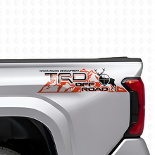 Kit de Pegatinas Vinílicas Laterales Traseras Estilo Montaña Todo Terreno TRD para Toyota Tacoma Tundra_4