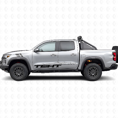 Kit de vinilo personalizado estilo desierto para la puerta lateral de Chevrolet Colorado ZR2