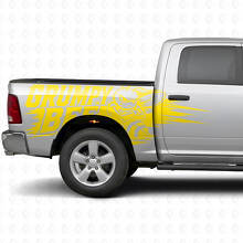 Kit de Vinilo Lateral Estilo Splash Abeja Gruñona para Camión Dodge Ram_10