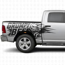 Kit de Vinilo Lateral Estilo Splash Abeja Gruñona para Camión Dodge Ram_2
