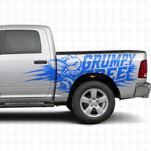 Kit de Vinilo Lateral Estilo Splash Abeja Gruñona para Camión Dodge Ram_3