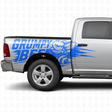 Kit de Vinilo Lateral Estilo Splash Abeja Gruñona para Camión Dodge Ram_4