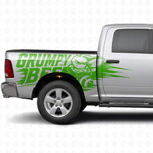 Kit de Vinilo Lateral Estilo Splash Abeja Gruñona para Camión Dodge Ram_6