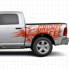 Kit de Vinilo Lateral Estilo Splash Abeja Gruñona para Camión Dodge Ram_7