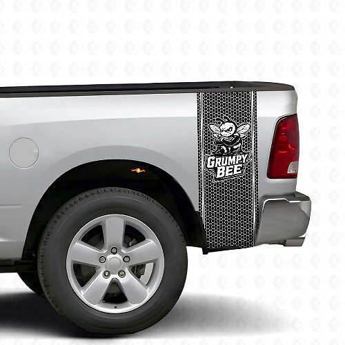 Kit de Calcomanías de Vinilo Estilo Panal de Abeja Gruñona para Mesa de Noche para Camioneta Dodge Ram