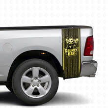 Kit de Calcomanías de Vinilo Estilo Panal de Abeja Gruñona para Mesa de Noche para Camioneta Dodge Ram_5